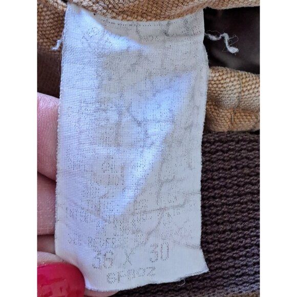 Vintage Carhartt Mens Canvas Quilt-Lined Bib Overalls Beige 36x30 Gorpcore - Picture 6 of 9